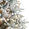 8ft. Pre-Lit Flocked West Virginia Spruce Artificial Christmas Tree, Clear Lights